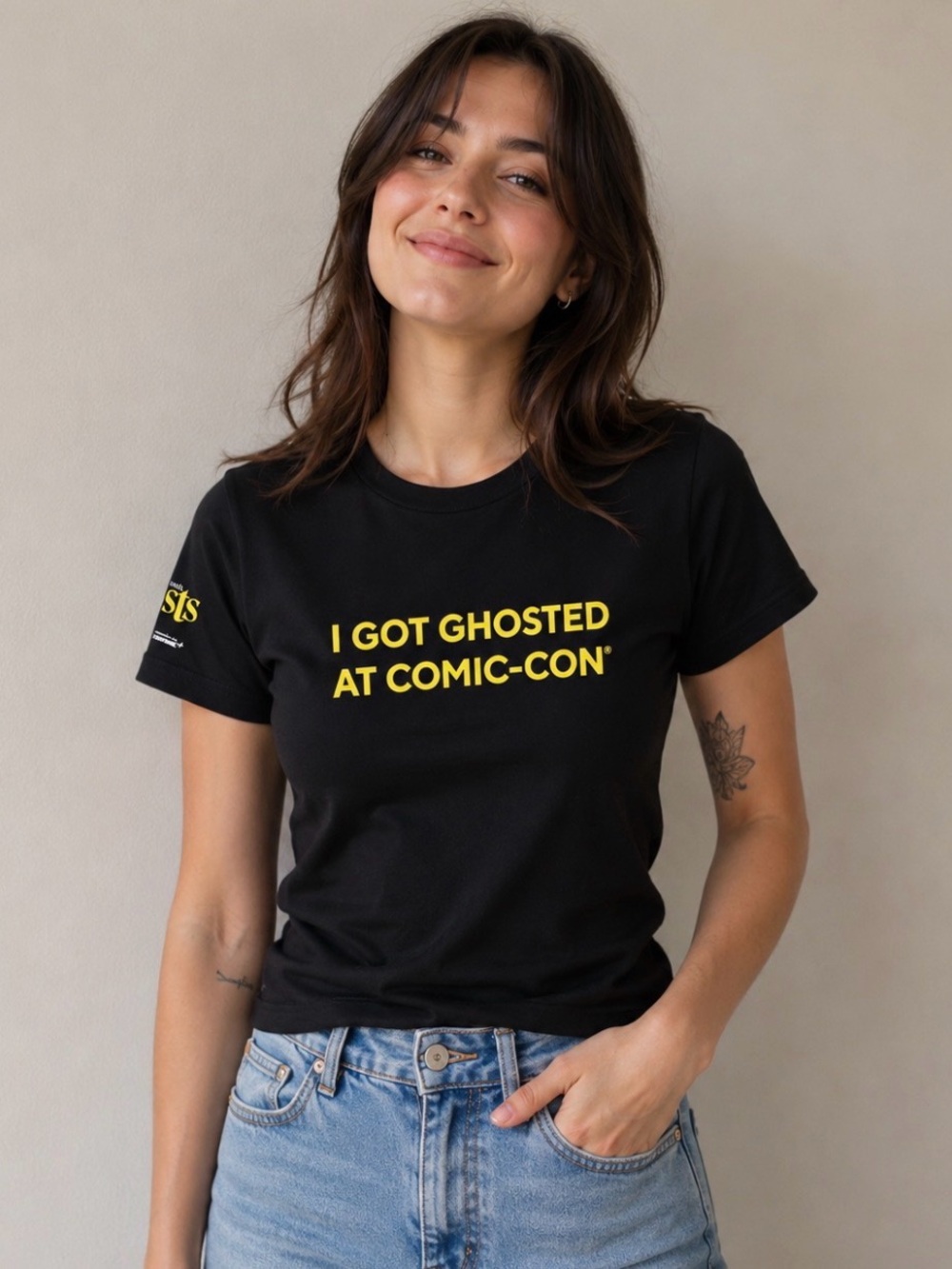 Ghosts CBS Comic-Con Graphic Tee Small Bella Canvas “I Got Ghosted At Comic-Con”